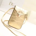Women Crocodile Leather Mesger Bag Mini Cell Celhone Pouch Crossbody Case Clutch Se Wlet Sml Oulder Bag Handbag