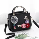 Flowers Designer Pu Leather Crossbody Bags For Women Vintage Sml Oulder Handbags Fe Ca -Handle