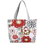 Women's Ethnic Style Printed Canvas Handbag Fe Ca Tote Ladies Large Capacity Ng Bag Reusable Oulder Handbags