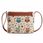 Miyahouse Owl Printed Bags For Women Mesger Bag Flap Bag Fe Canvas Cartoon Crossbody Oulder Bags Sml Women Handbags