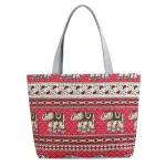 Women's Ethnic Style Printed Canvas Handbag Fe Ca Tote Ladies Large Capacity Ng Bag Reusable Oulder Handbags