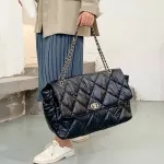 Hi Capacity Pu Leather Handbags Women's Bags Winter Sp Cn Oulder Bag Big Tote Bags For Women Chain Hand Bags 6644