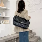 Hi Capacity Pu Leather Handbags Women's Bags Winter Sp Cn Oulder Bag Big Tote Bags For Women Chain Hand Bags 6644