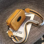 Vintage Wide Strap Women Crossbody Bags Designer Luxury Pu Leather Lady Oulder Mesger Bag Sml Flap Square Ses Fe
