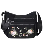 Sml Nylon Oulder Bag Flower Brdery Women Mesger Bag Hi Quity Crossbody Bags Fe Lady Luxury Designer Handbag