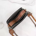 Vintage Wide Strap Women Crossbody Bags Designer Luxury Pu Leather Lady Oulder Mesger Bag Sml Flap Square Ses Fe