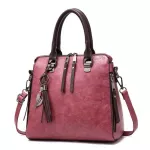 GURE Women Posite Tassel Bag Luxury Leather Se Handbags Famous Designer -Handle Fe Oulder Bag 4PCS/SET