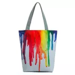 Miyahouse Canvas Oulder Bag Women Tote Handbag Painting Ng Bag For Fe Mmer Beach Bag Lady