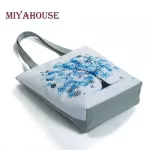 Miyahouse Canvas Oulder Bag Women Tote Handbag Painting Ng Bag For Fe Mmer Beach Bag Lady