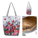 Miyahouse Flor And Bird Print Oulder Bag Women Lmitation Brdery Ca Tote Handbag Fe Canvas Lady Handbag