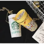 Pop Drin Bottle Cyder Sd Bag Oulder Bags Mesger For Women Pu Chain Crossbody Bags Ladies Bucet Handbags Ses