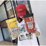 Pop Drin Bottle Cyder Sd Bag Oulder Bags Mesger For Women Pu Chain Crossbody Bags Ladies Bucet Handbags Ses