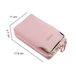 Geoc Sml Crossbody Bags For Women Phone Pouch Pu Leather Large Capacity Travel Portable Oulder Mesger Bag