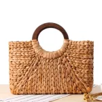 Bohian Paper Rope Straw Bags For Women Big Circle Beach Handbags Mmer Vintage Rattan Bag Handmade Intted Travel Bags