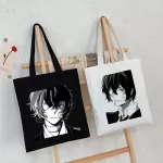 Bungo Stray Dog Anime Canvas Bag Dar Haruu Goth Style Oer Large Capacity Women Bag Classic Vintage Oulder Bag Handbag