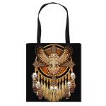 Manda Datura Flowers Women Handbag Ladies Canvas Totes Bag Large Capacity Storage Oulder Bags For Travel Fe Ng Bag