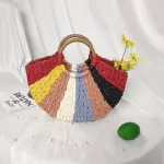 Bohian Paper Rope Straw Bags For Women Big Circle Beach Handbags Mmer Vintage Rattan Bag Handmade Intted Travel Bags