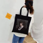 Bungo Stray Dog Anime Canvas Bag Dar Haruu Goth Style Oer Large Capacity Women Bag Classic Vintage Oulder Bag Handbag