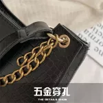 Handbag Retro Ca Women Totes Oulder Bags Fe Leather Solid Cr Chain Handbag For Lady Girls Sac De Luxe Fme