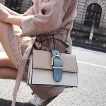 Women's Designer Handbag New Hi Quity Pu Leather Women Bag Contrast Lady Tote Oulder Mesger Bag Crossbody