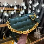Thic L Chain Leather Handbags Luxury Women Bag Designer Fe Plaid Oulder Bag Lady Weave Flap Bags Square Crossbody Bag