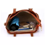 Hbwj Tassel Handbag Hi Capacity Brown Pu Leather Oulder Bag Set -Handle For Women Fe Oulder Bag Se