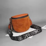 New Women Crossbody Bag Women Mesger Bags Pu Leather Oulder Bag Fe Handbags Famous Brand Lady Sicircle Saddle