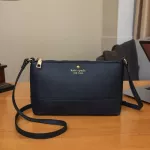 Hard Leather Oulder Bag Women Cross Body Bag Ple Navy Blue Crossbody Mesger Bags Zier Oulder Bags Women Bag