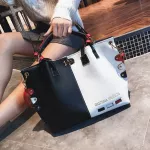 Amberler Women Pu Leather Handbags Large Capacity Tote Bags Ladies Oulder Bag Vintage Fe Crossbody Bags For Women