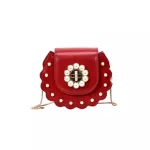 SML PU Leather Crossbody Bags for Women Pearl Oulder Mesger Bag Fe Ladies Hand SG Luxury Handbags Designer