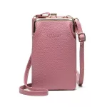 New Ladies Mobile Phone Mesger Bag Multifunction Lychee Pattern Solid Cr Ca Diagon Oulder Bag