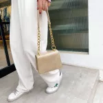 Sml Crocodile Pattern Solid Cr Pu Leather Crossbody Bags For Women Mmer Lady Oulder Handbags Fe Totes