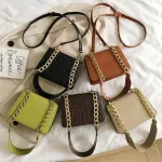 Sml Crocodile Pattern Solid Cr Pu Leather Crossbody Bags For Women Mmer Lady Oulder Handbags Fe Totes