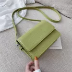 Stone Pattern Mini Leather Crossbody Bags for Women Solid Cr Oulder Bag Luxury Cell Phone Handbags