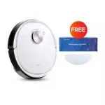 [ชุดคู่พิเศษ] ECOVACSหุ่นยนต์ดูดฝุ่น OZMO T8TrueDetect3Dลดการปะทะและครอบคลุมการทำความสะอาดมากฟรีชุดผ้าแบบใช้แล้วทิ้ง1ชุด