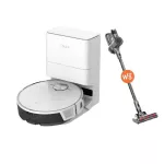 [รับประกัน 2 ปี] Mister Robot หุ่นยนต์ดูดฝุ่น รุ่น Self Clean Max + 3D แรงดูดสูงสุด 8,000 Pa แถมฟรี!! เครื่องดูดฝุ่นไร้ส