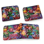 Fantasy Legend of Zelda Short Folding Wallet Animation Card Money Wallets Lovely Cartoon Leather Purse Gift Kids Wallets
