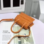 Mini Sml Square Bag New Quity Pu Leather Women's Handbag Crocodile Pattern Chain Oulder Mesger Bags
