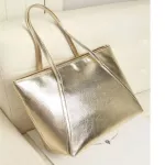 Foreign Trade Silver One-Obder Bag Europe and the Ted States Tote Large Bag Women's Bag Slo Bag