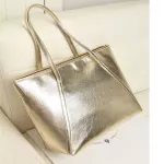 Foreign Trade Silver One-Oulder Bag Europe And The Ted States Tote Large Bag Women's Bag Slo Bag