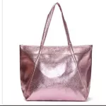 Foreign Trade Silver One-Oulder Bag Europe And The Ted States Tote Large Bag Women's Bag Slo Bag