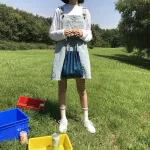 Japanese Style Please Pleats Caus Tote Bag Canvas Large Capacity Me Oulder Bag Issey Vertic-Pleats Miya Cr