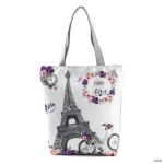 Miyahouse Vintage Design Oulder Bag Women Statue Of Liberty Printed Tote Handbag Fe Canvas Ca Tote Lady Beach Bag