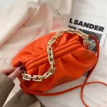 Luxury Brand Handbag Women's Bag Pu Leather Thic Chain Oulder Bagstrendy Crossbody Bags for Women New SE