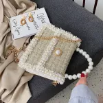 Elnt Fe Pearl Tote Bag New Hi Quity Won Women's Designer Handbag Chain Oulder Mesger Bag Ses