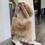 Drop Iing Winter Handbag Designer Women's H Oulder Bags Soft Fur Hobo Handbag Women Large Capacity Se Lady Sac