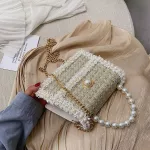 Elnt Fe Pearl Tote Bag New Hi Quity Won Women's Designer Handbag Chain Oulder Mesger Bag Ses