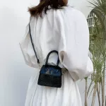 Mini Tote Bag Crocodile Pattern Flip Mesger Crossbody Bag Fe Oulder Bag Sml Square Lady Handbag New