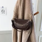 New Trend Women's Bags L-Match Oulder Bag Mesger Bag Pu Leather Zier Baguette Luxury Designer Handbags