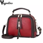 Luxury Handbags Women Bags Designer Pu Leather Solid Cr Mesger Bag Oulder Crossbody Bags Girls Tas Tote